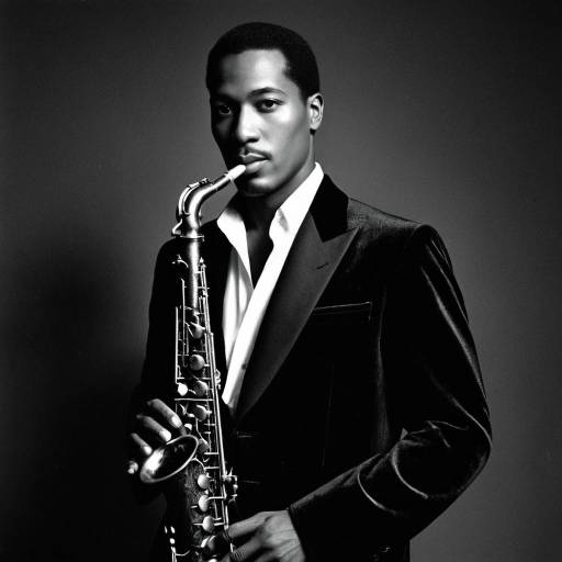 Elegant Jazz Saxophonist Portrait