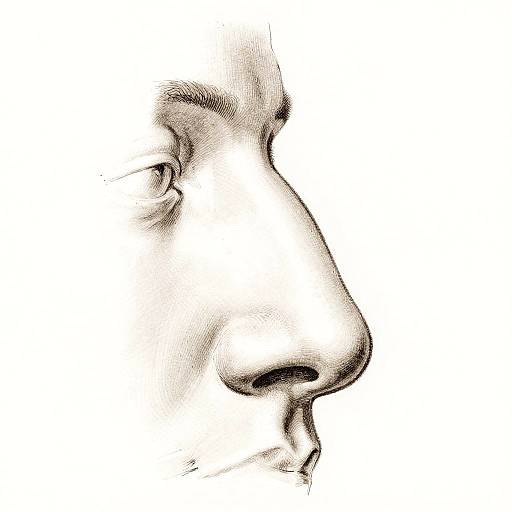 Artistic Study of Aristocratic Nose