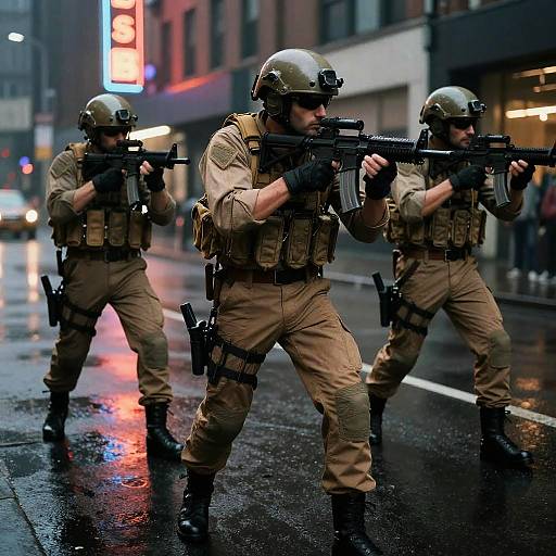 1980s SWAT Team Urban Action