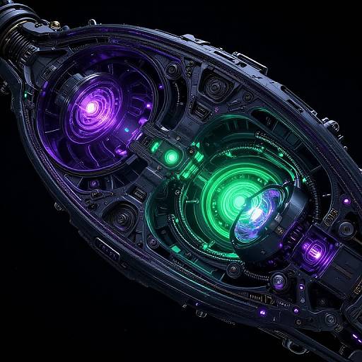 Alien Spacecraft Cross-Section Interior