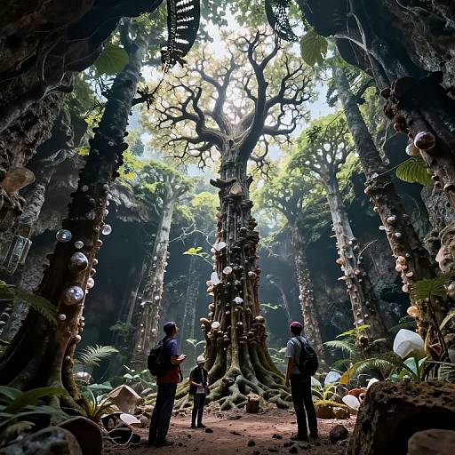 Subterranean Gemstone Forest Discovery