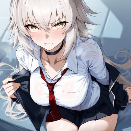 Jeanne Alter in Pleated Skirt