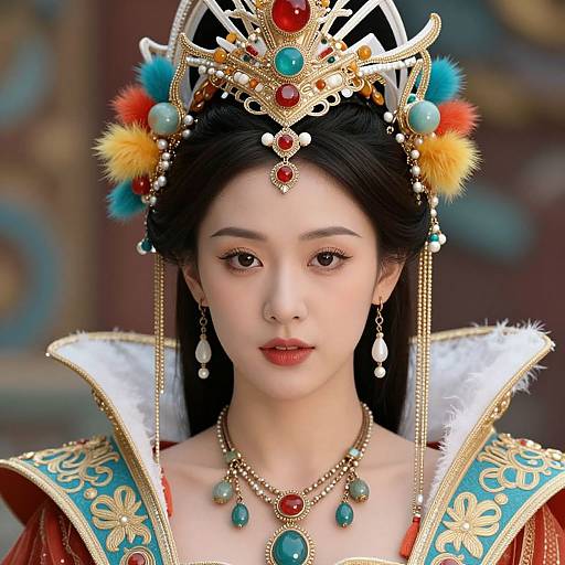 Queen Goddess Costume Close-Up