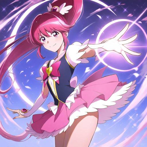 Illustration of Aino megumi, happinesscharge precure! in the style of Judo fuu