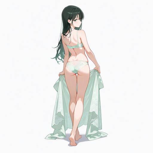 Elegant Lingerie Portrait of Young Woman Elegant Lingerie Portrait of Young Woman