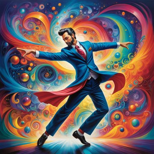 Dancing Inventor in Dreamscapes of Imagination