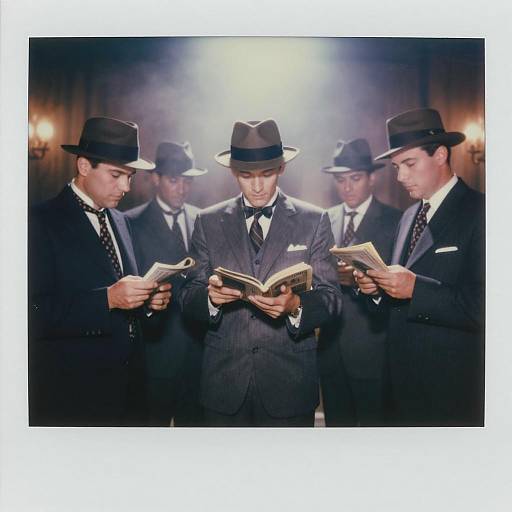 Vintage 50s Gangsters in Cinematic Style