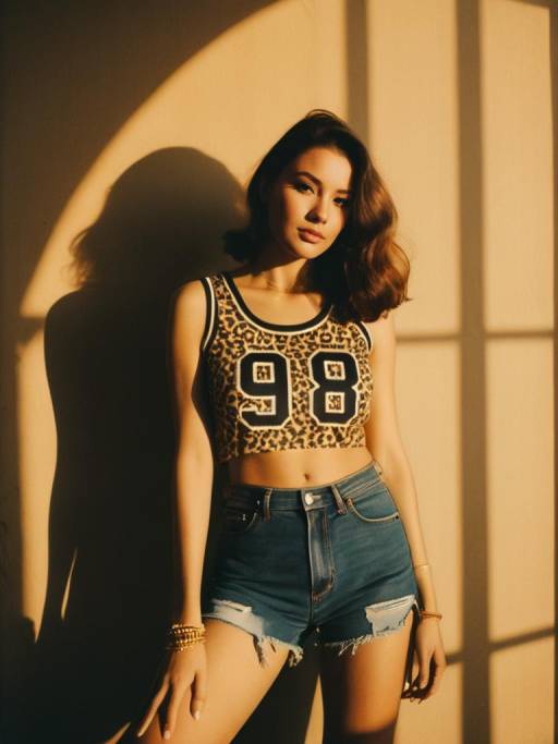 Casual Sporty Women’s Leopard Print Outfit