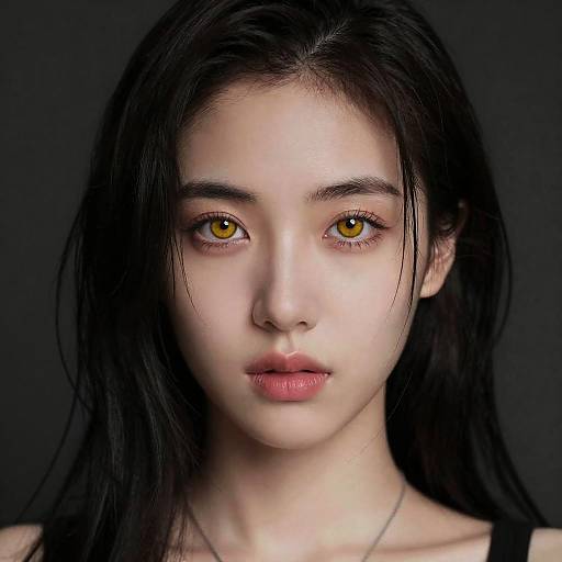 Close-Up Portrait of a Young Woman