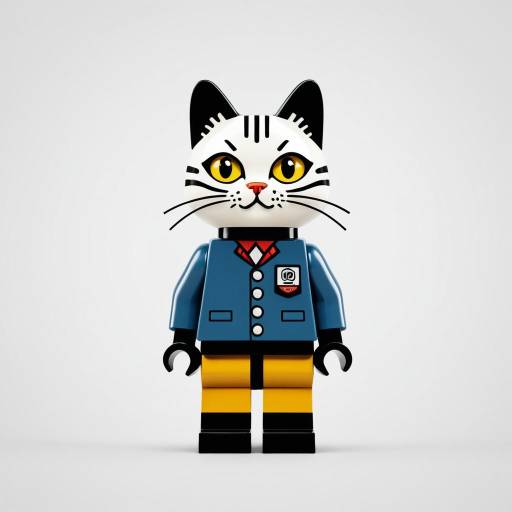 Cartoon Cat Lego Minifigure