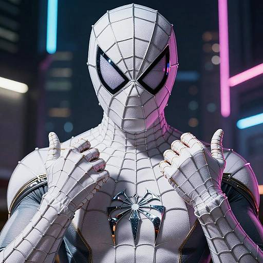 Cyberpunk Spider Suit Close-Up