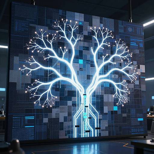 Abstract AI Inpainting Visualization