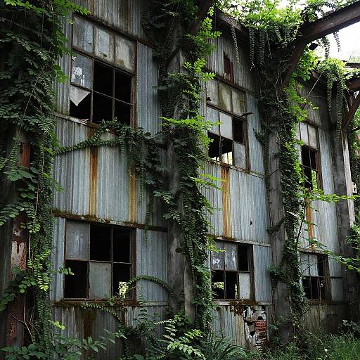 Nature Reclaims Abandoned Factory