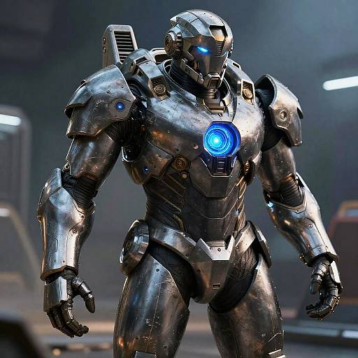 Ultra-Realistic Futuristic Power Armor