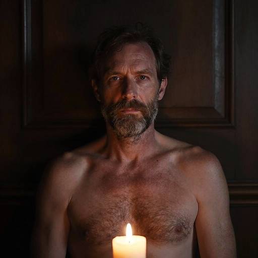 Contemplative Candlelit Fine Art Portrait