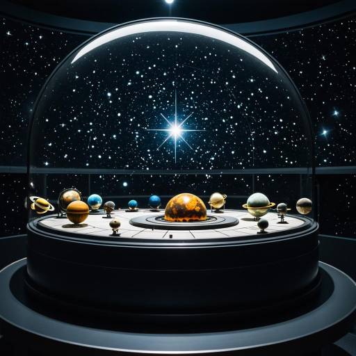 Celestial Planetary Model in Observatory Display