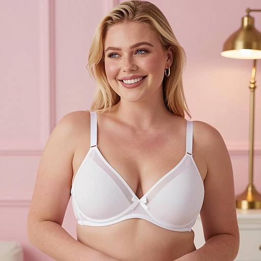 Portrait of a Smiling Blonde Woman