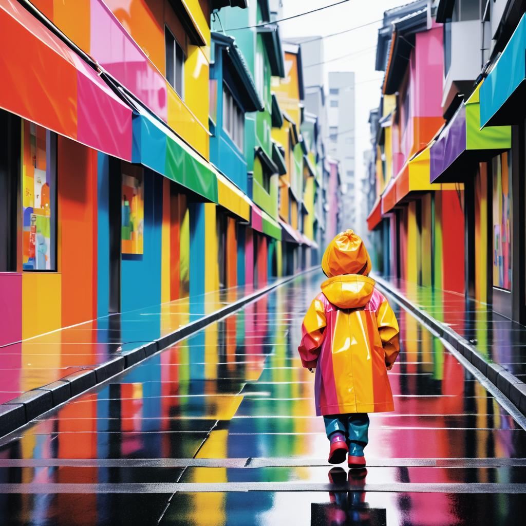 Innocent Wonder in a Colorful City