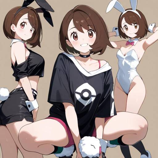 Playful Bunny Girl Character Designs