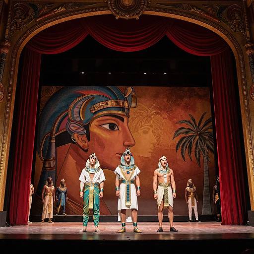 Epic Opera Scene on Theater Stage