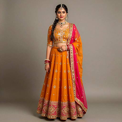 Elegant Indian Woman in Traditional Attire