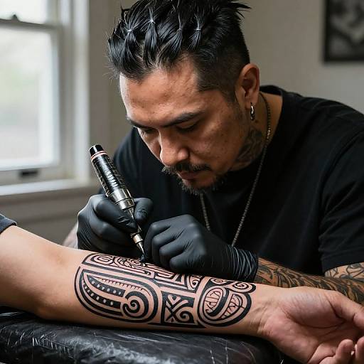 Intimate Tattoo Artist Portrait