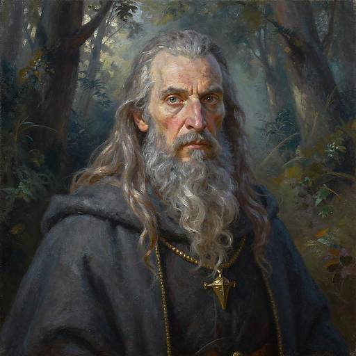 Epic Portrait of an Ancient Wizard
