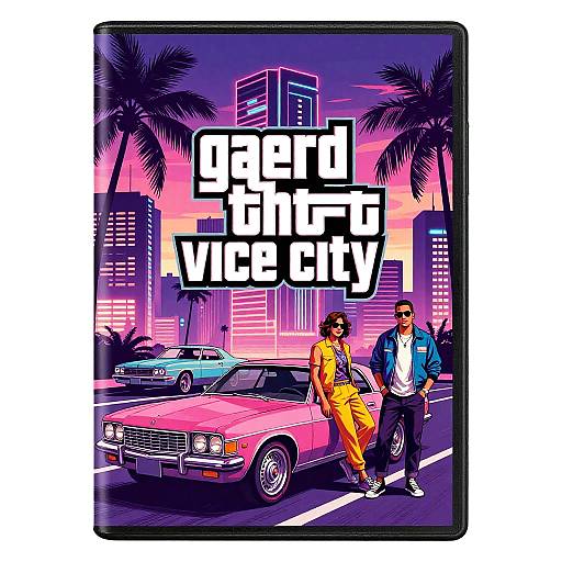 GTA Vice City Neon Miami Dusk