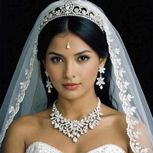 Elegant Bride with Tiara and Jewelry