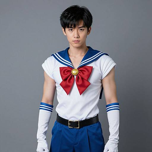 Realistic Sailor Saturn Costume Boy