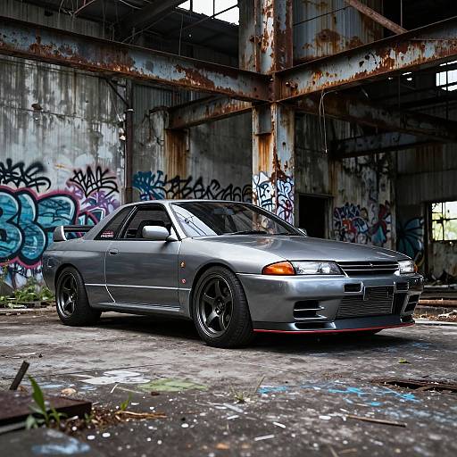 R32 GT-R in Industrial Grunge