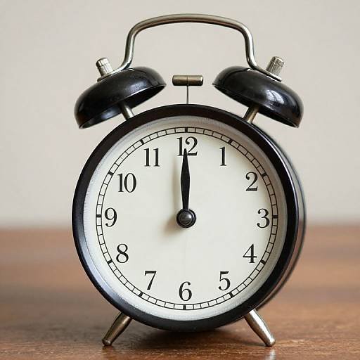 Vintage Alarm Clock Stock Photo