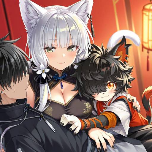 Illustration of Aak (arknights), arknights in the style of Saeki hokuto