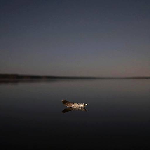 Tranquil Lakeside Symbolism Under Stars