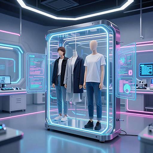 Futuristic AI Clothes Removal Demo