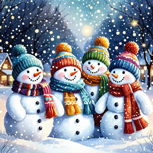 Joyful Snowmen in a Winter Wonderland