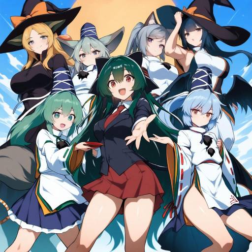 Whimsical Girls in Fantasy Costumes