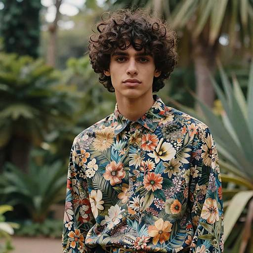 Fashion Editorial Male Model Hairstyle