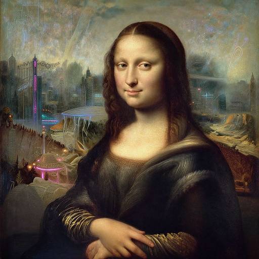 AI Outpainting: Surreal Futuristic Landscapes