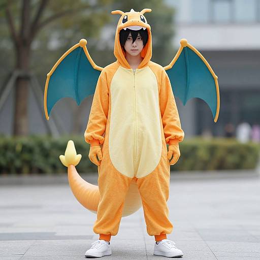 Realistic Charizard Onesie Cosplay