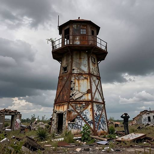 Post-Apocalyptic Guardtower Vigil