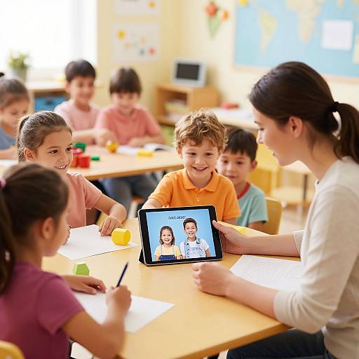 Colorful Kids Photography with AI Assistant