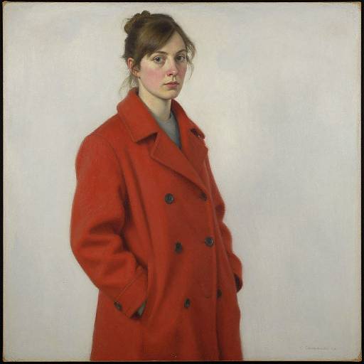 Amy Hill Woman in Red Coat