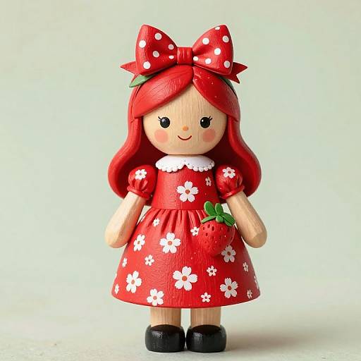 Waldorf-Inspired Mrs. Strawberry Figure
