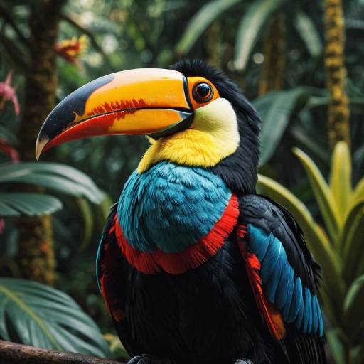 Realistic Toucan Muppet with Vibrant Colors