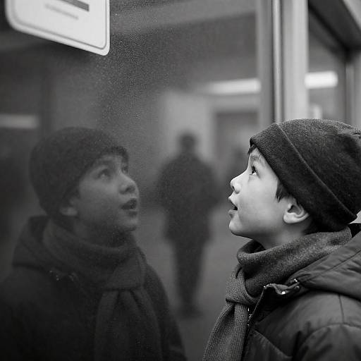 Reflective Moments: A Boy's Curiosity