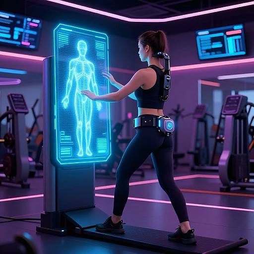 Futuristic Pose Corrector Gym Device