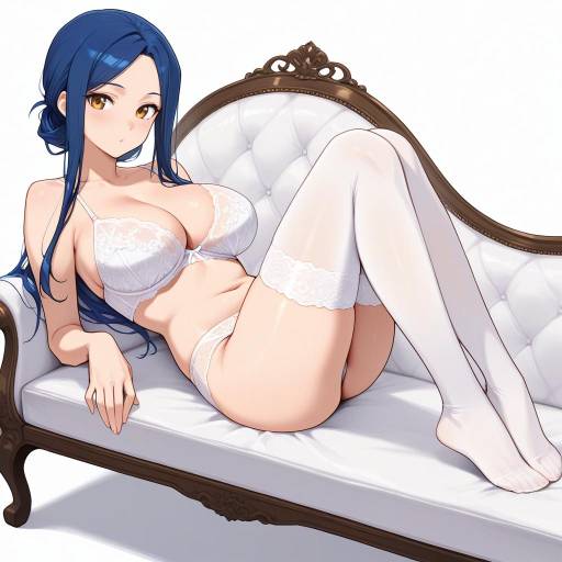 Radiant Beauty Reclining in Lingerie Radiant Beauty Reclining in Lingerie