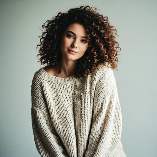 Young Woman in Cozy Oversized Sweater
