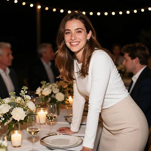 Charming Evening with Friends and Lights